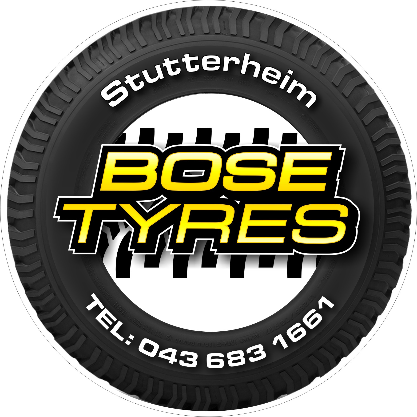 BOSE TYRES LICENCE DISK escape route stutterheim