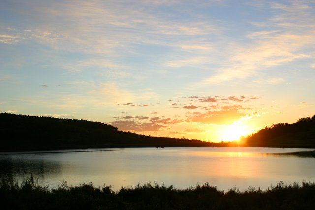 Gubu dam at sunset